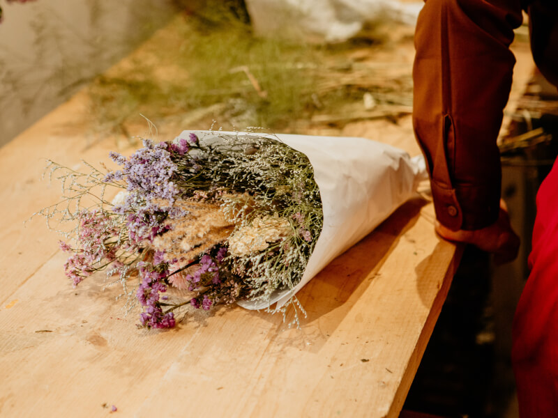 Bouquet of dried flowers